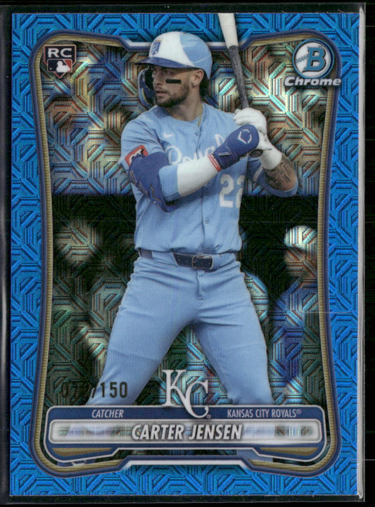 2026 Bowman Chrome Mojo Blue Refractors Carter Jensen Rookie #/150 #66