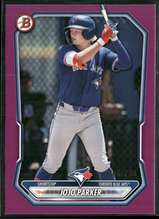 2026 Bowman Prospects Fuchsia JoJo Parker #/299 #BP-147