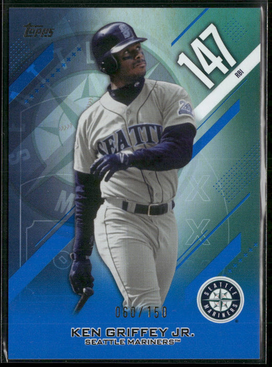 2026 Topps Crooked Numbers Blue Foil Ken Griffey Jr. #/150 #CN-17