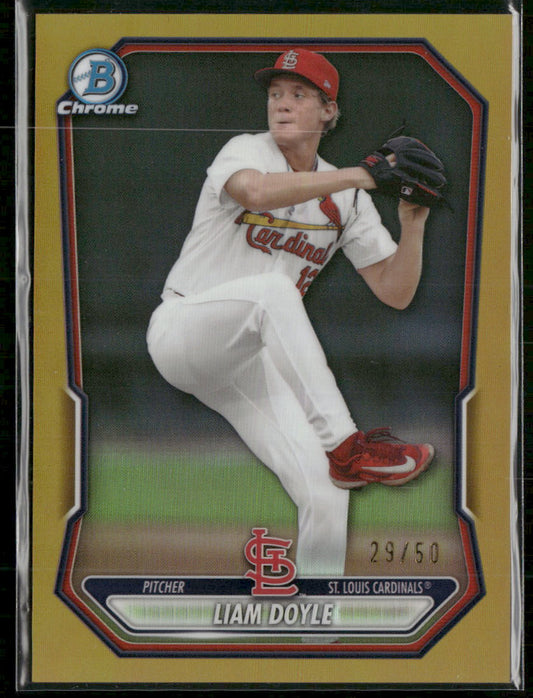 2026 Bowman Chrome Prospects Gold Refractor Liam Doyle #/50 #BCP-10