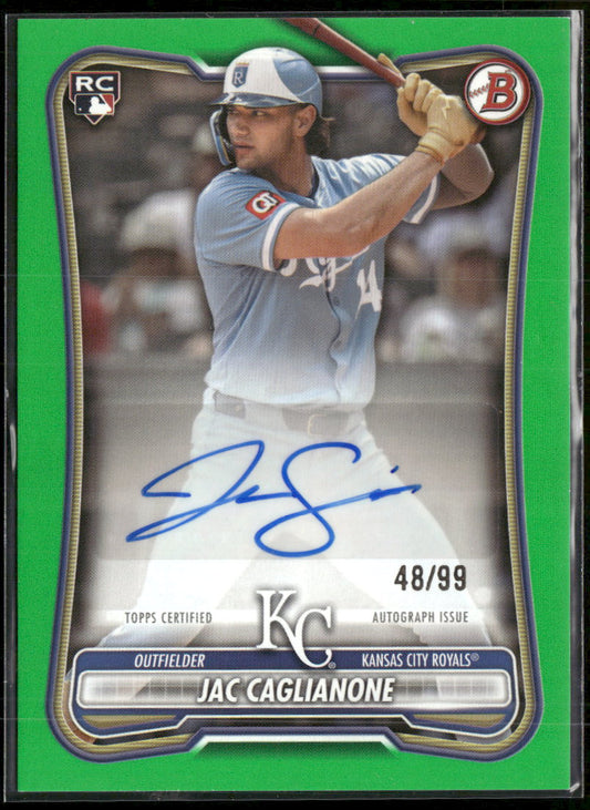 2026 Bowman Green Jac Caglianone Rookie #/99 #75
