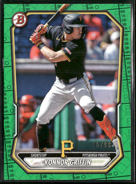 2026 Bowman Prospects Green Pattern Konnor Griffin #/99 #BP-92