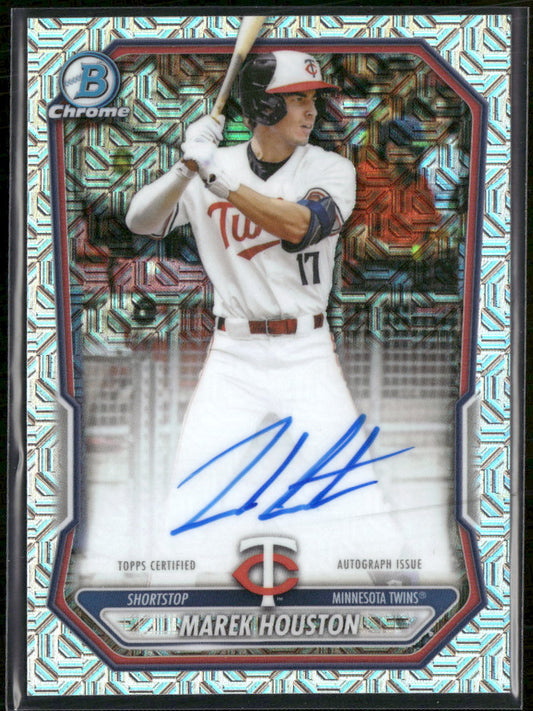 2026 Bowman Chrome Autographs Mojo Refractors Marek Houston Auto #BMA-MH