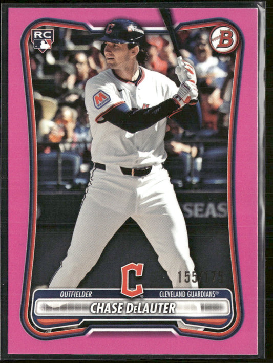 2026 Bowman Pink Chase DeLauter Rookie #/175 #37
