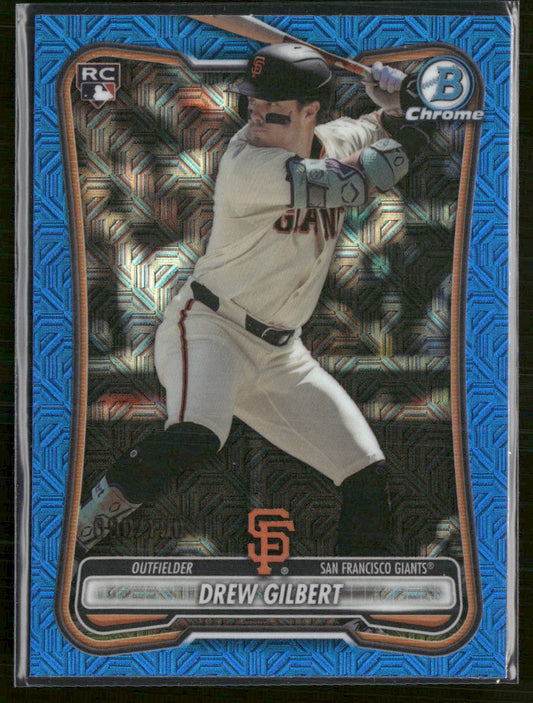 2026 Bowman Chrome Mojo Blue Refractors Drew Gilbert Rookie #/150 #40