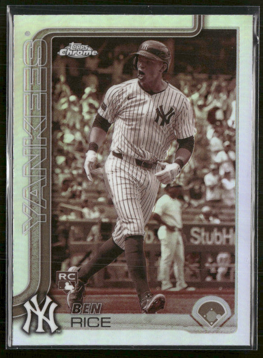 2025 Topps Chrome Sepia Refractors Ben Rice Rookie #139