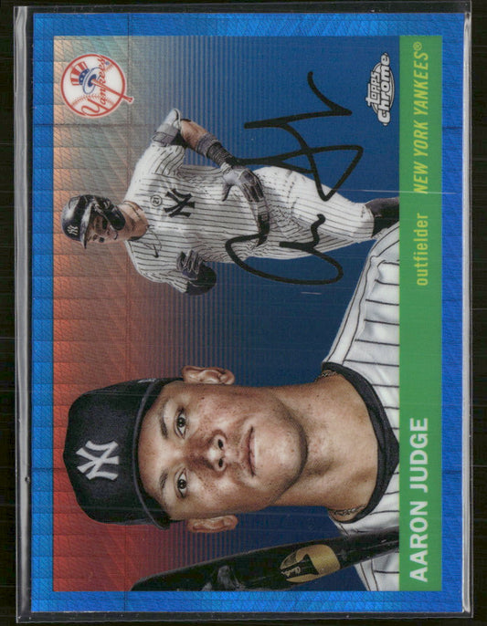 2025 Topps Chrome Platinum Blue Prism Refractors Aaron Judge #136