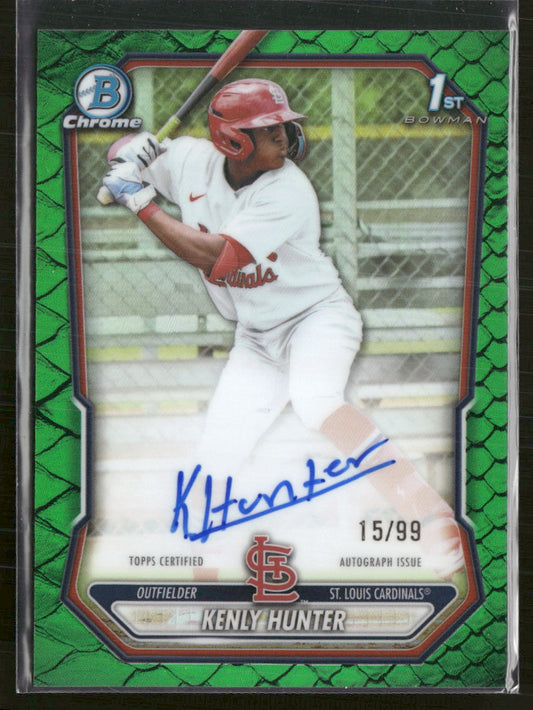 2026 Bowman C Prospects Reptilian Green Refractor Kenly Hunter #/99 #BCP-130