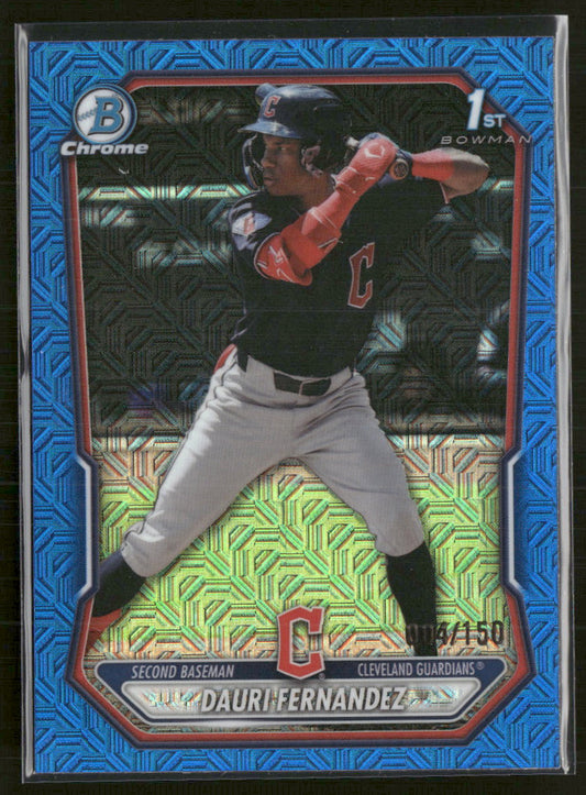 2026 Bowman Chrome Prospects Mojo Blue Refractor Dauri Fernandez #/150 #BCP-116