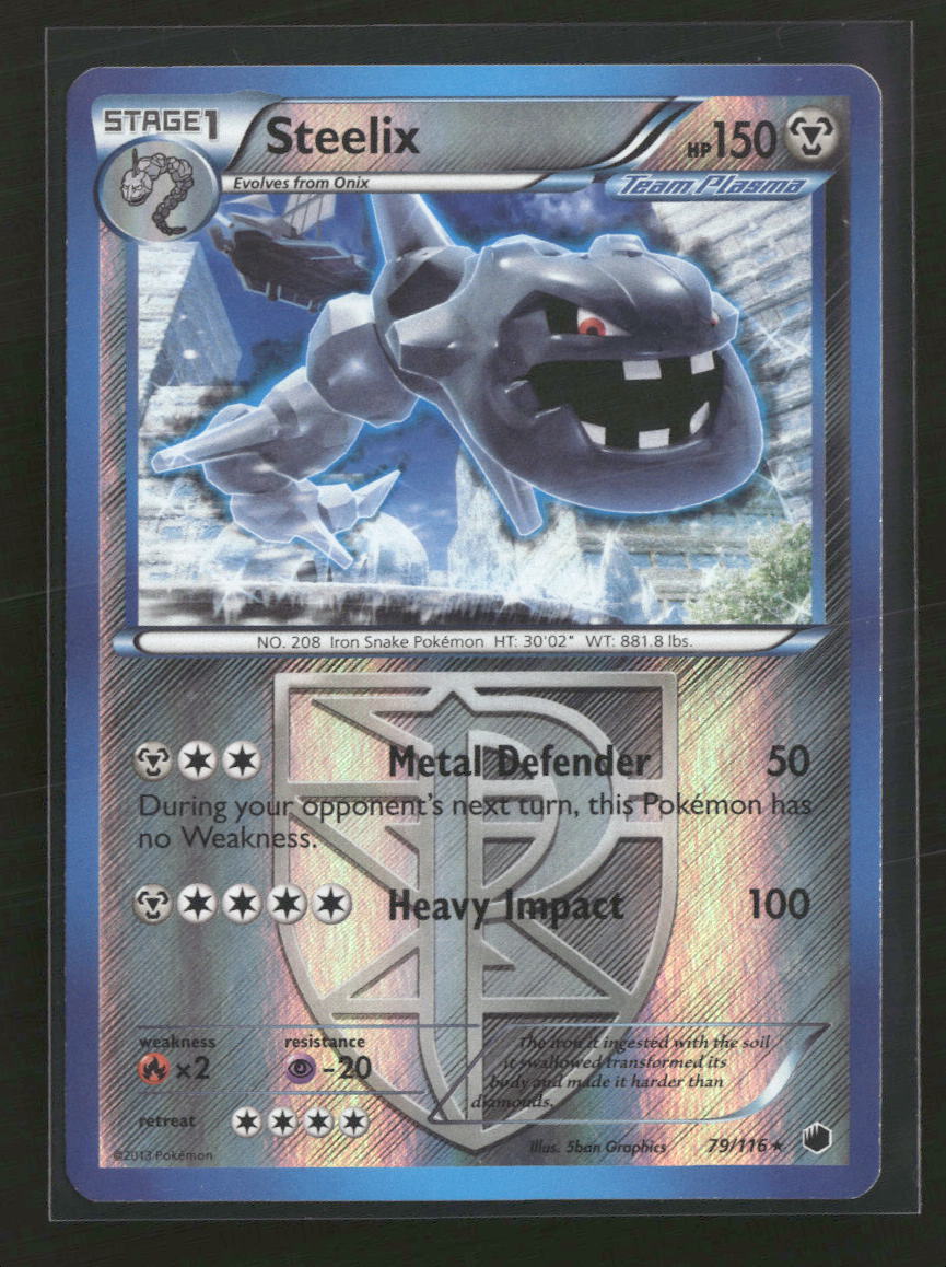 Plasma Freeze Steelix (Team Plasma) Reverse Holo #79/116
