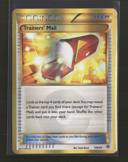 XY - Ancient Origins Trainers' Mail (Secret) #100/98
