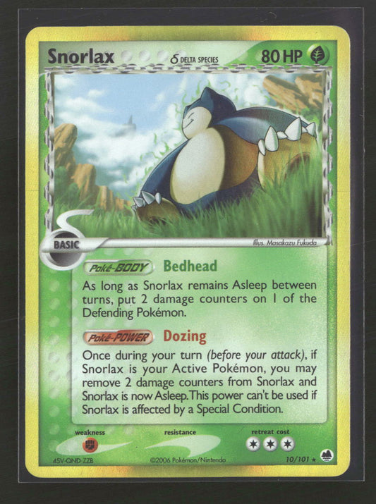 Dragon Frontiers Snorlax (Delta Species) #10/101