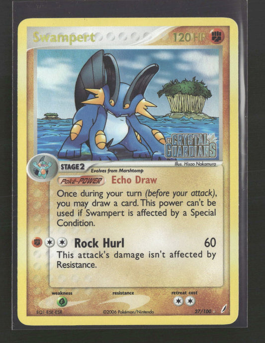 Crystal Guardians Swampert Reverse Holo #27/100