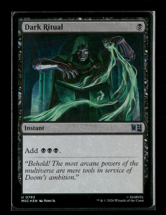 Commander: Marvel Super Heroes Dark Ritual Foil #793