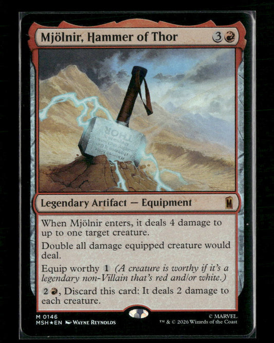 Marvel Super Heroes Mjolnir, Hammer of Thor Foil #146
