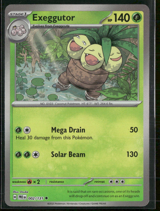 SV: Prismatic Evolutions Exeggutor (Master Ball Pattern) #002/131