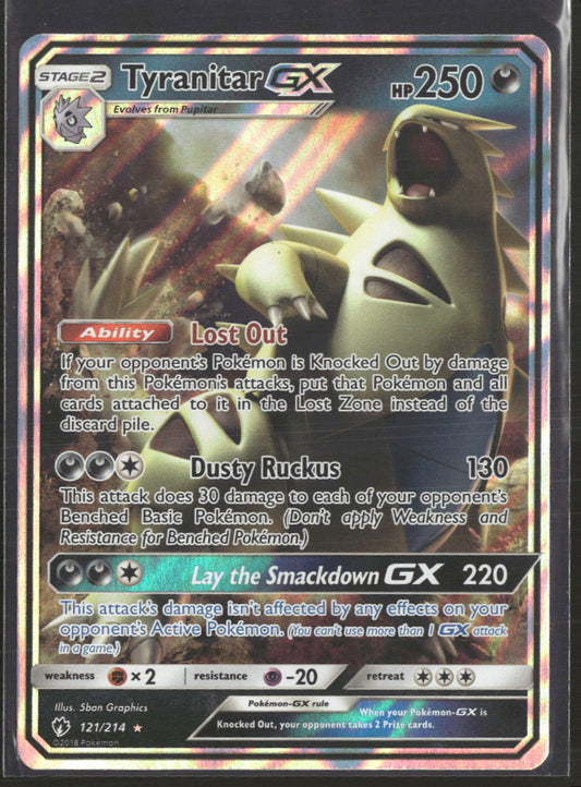 SM - Lost Thunder Tyranitar GX #121/214