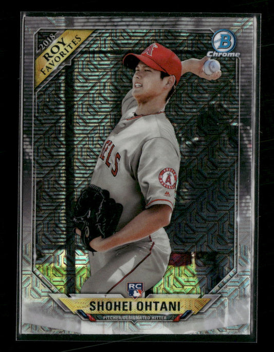 2018 Bowman Chrome Rookie of the Year Mojo Refractor Shohei Ohtani INDENT