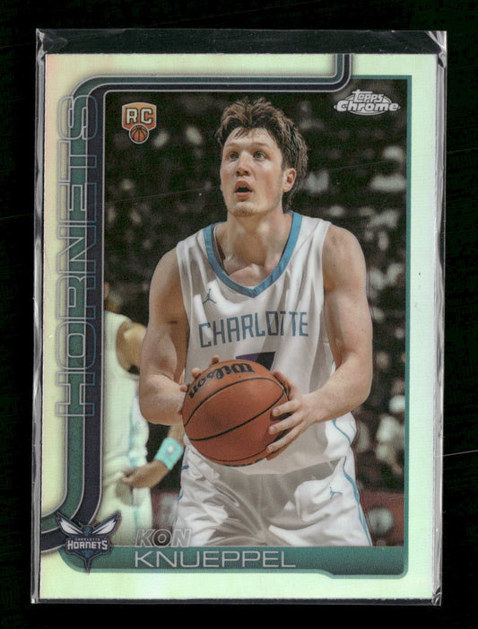 2025-26 Topps Chrome Refractor Kon Knueppel Rookie #254