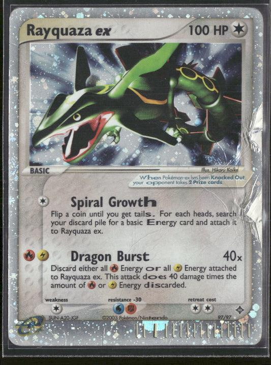 Dragon Rayquaza ex #97/97 DAMAGED
