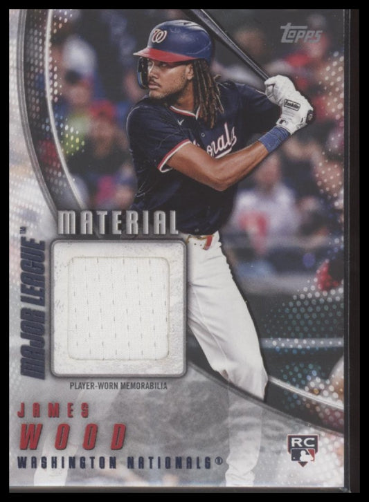 2025 Topps Major League Material Relics (Series Two) James Wood #MLM2-JW