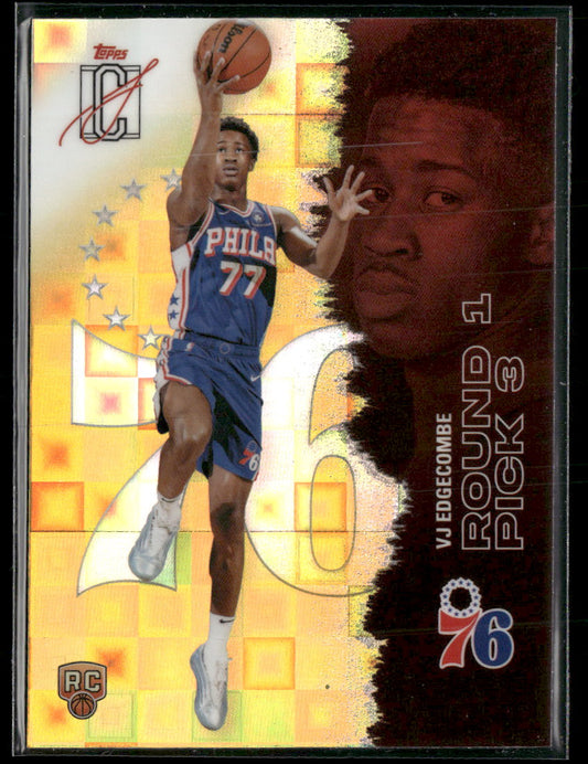 2025-26 Topps Signature Class Pandora Yellow Refractors VJ Edgecombe