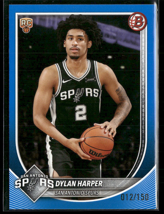 2025-26 Bowman Blue Border Dylan Harper RC #/150 #2