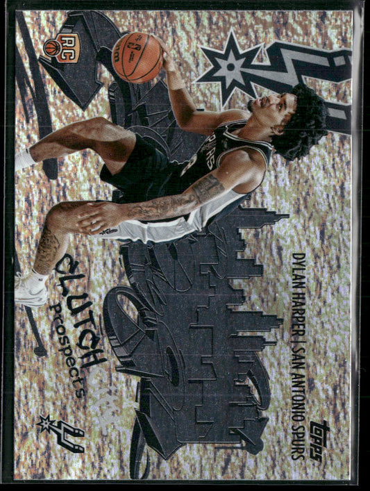 2025-26 Topps Clutch City Prospects Holo Foil Dylan Harper #CC-2
