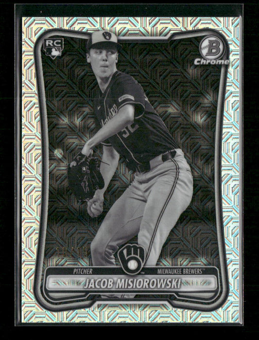 2026 Bowman Chrome Mojo Black & White Refractors Jacob Misiorowski RC #/15 #35