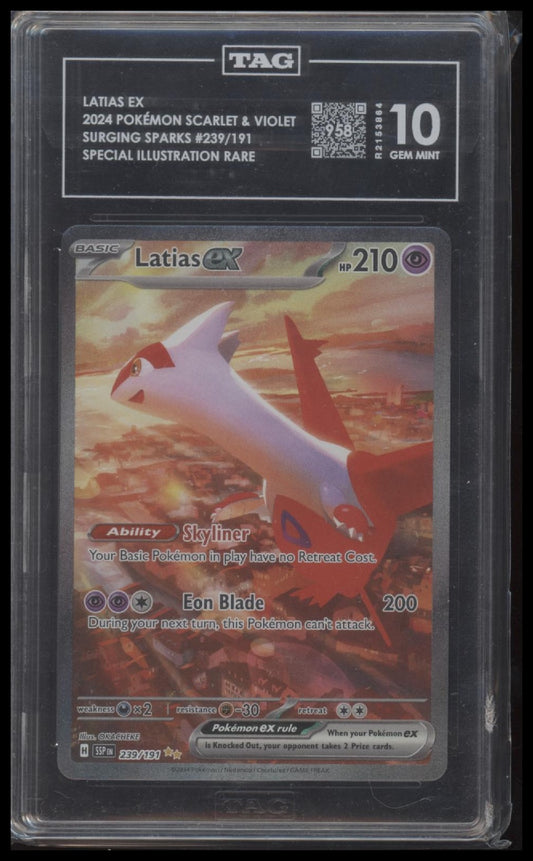 SV08: Surging Sparks Latias ex 10 TAG #239/191