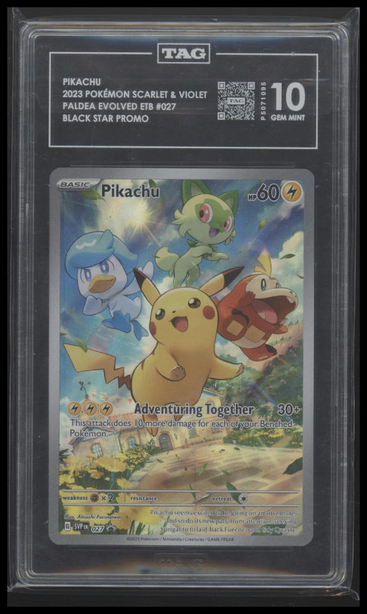 SV: Scarlet & Violet Promo Cards Pikachu 10 TAG #027