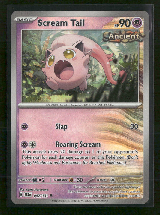 SV: Prismatic Evolutions Scream Tail (Master Ball Pattern) #042/131