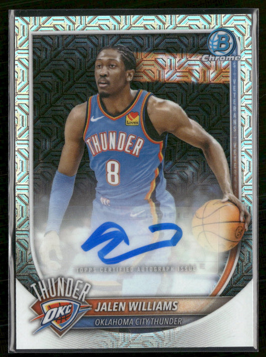 2025-26 Bowman Chrome Autographs Mojo Refracor Jalen Williams #BCA-JL