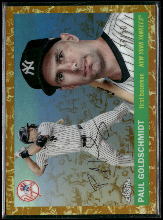 2025 Topps C. Platinum Toile Cream Gold Refractors Paul Goldschmidt #/50 #206