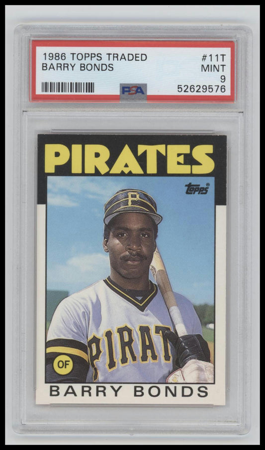 1986 Topps Traded Barry Bonds 9 PSA #11T