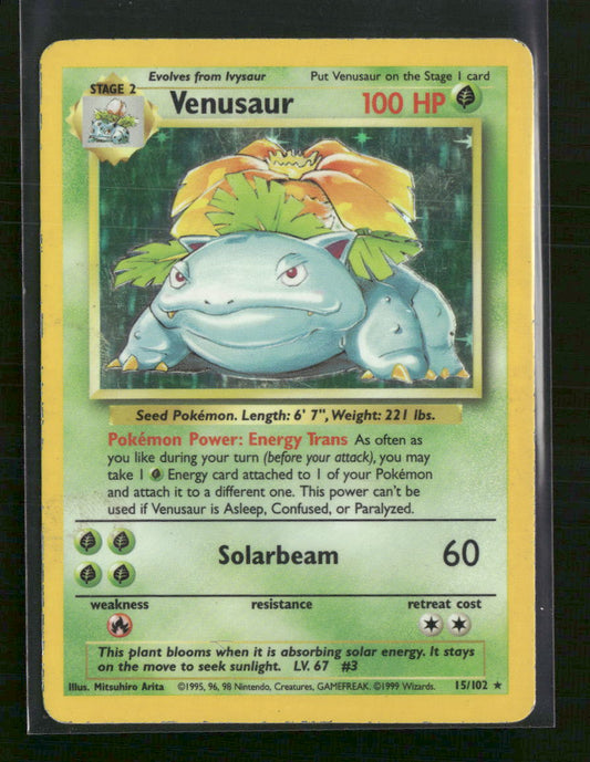 Base Set Venusaur #015/102