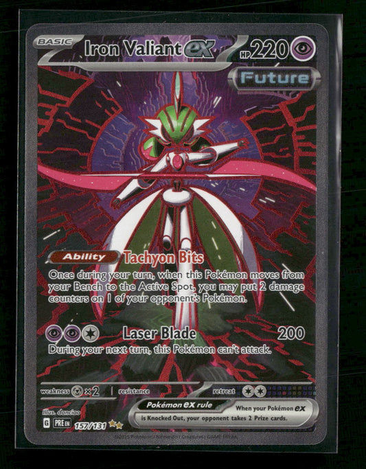 SV: Prismatic Evolutions Iron Valiant ex #157/131