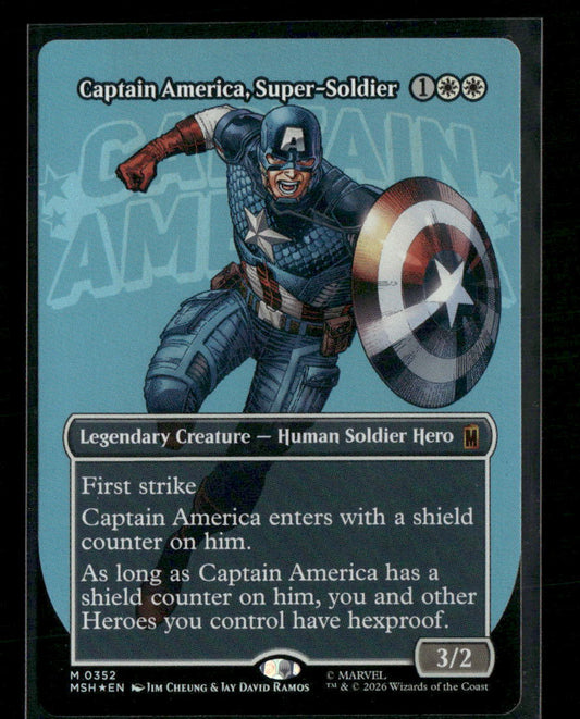 Marvel Super Heroes Captain America, Super-Soldier (Borderless) (0352) #352