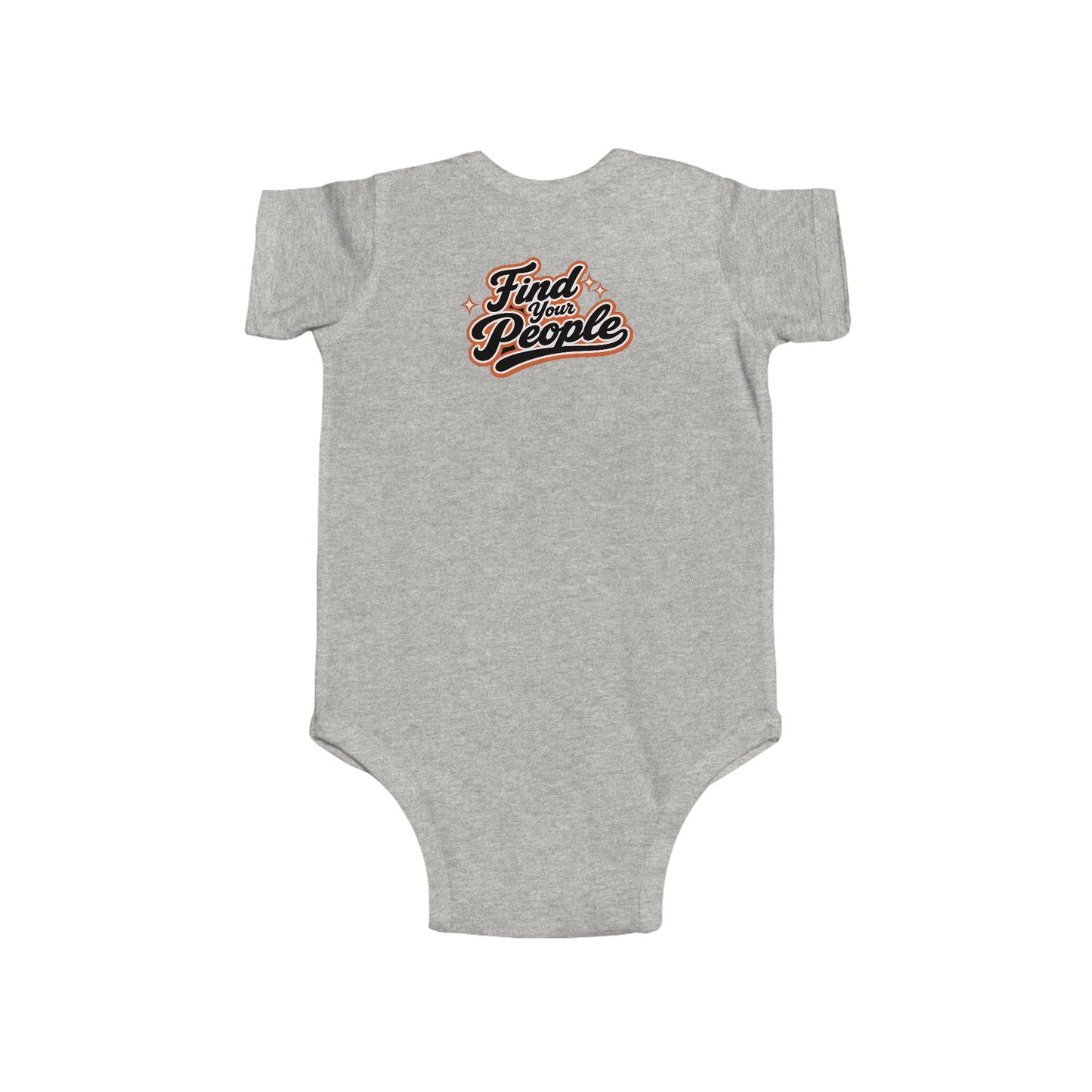 Infant Bodysuit — "Find Your People" Retro Script Baby Onesie