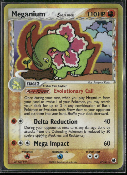 Dragon Frontiers Meganium (Delta Species) #4/101 Damaged