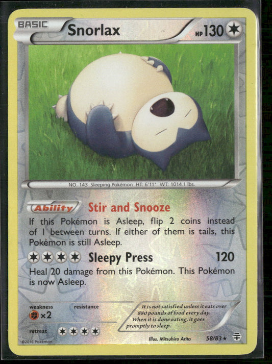 Generations Snorlax #58/83