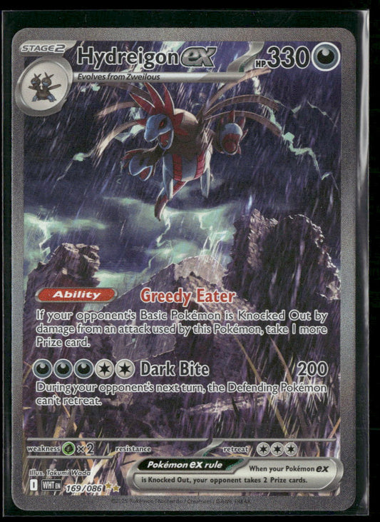 2025 Pokémon Scarlet & Violet - White Flare Hydreigon ex #169