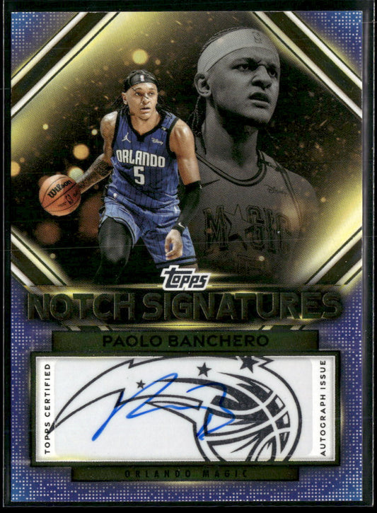 2025-26 Topps - Topps Notch Signatures Paolo Banchero Auto #TNS-PB