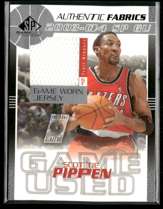 2003-04 SP Game Used Authentic Fabrics Scottie Pippen #SP-J