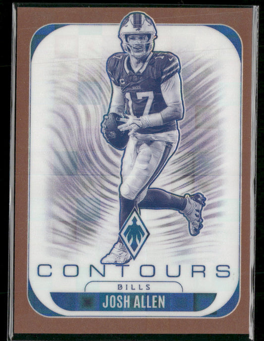 2025 Panini Phoenix Contours Bronze Pandora #/125 Josh Allen #4