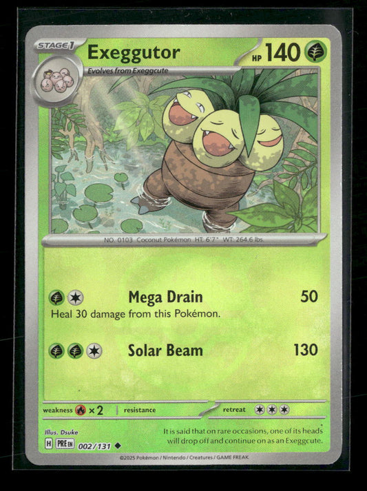 SV: Prismatic Evolutions Exeggutor (Master Ball Pattern) #002/131