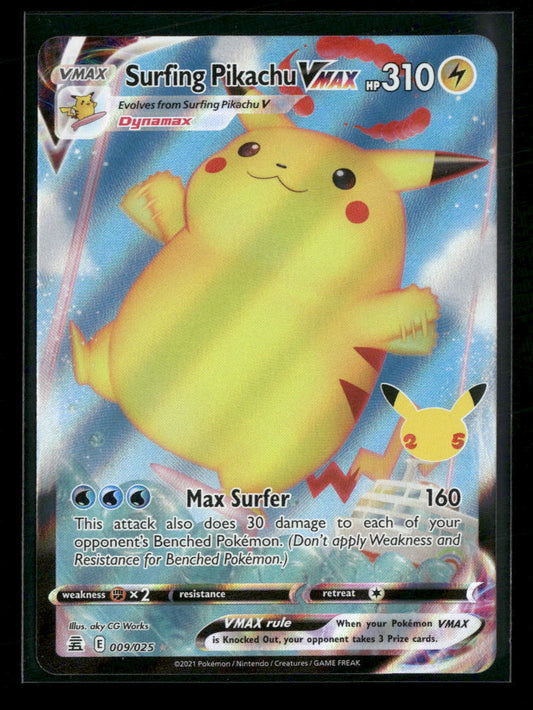 Celebrations Surfing Pikachu VMAX #009/025