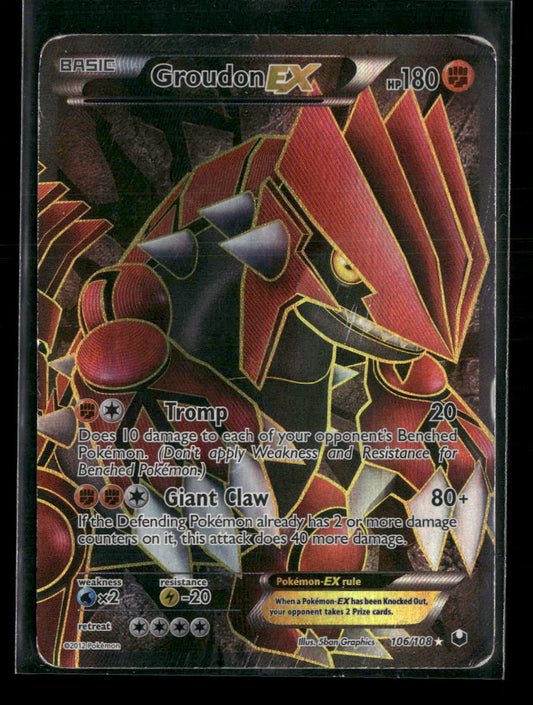 Dark Explorers Groudon EX (106 Full Art) #106/108 Damaged