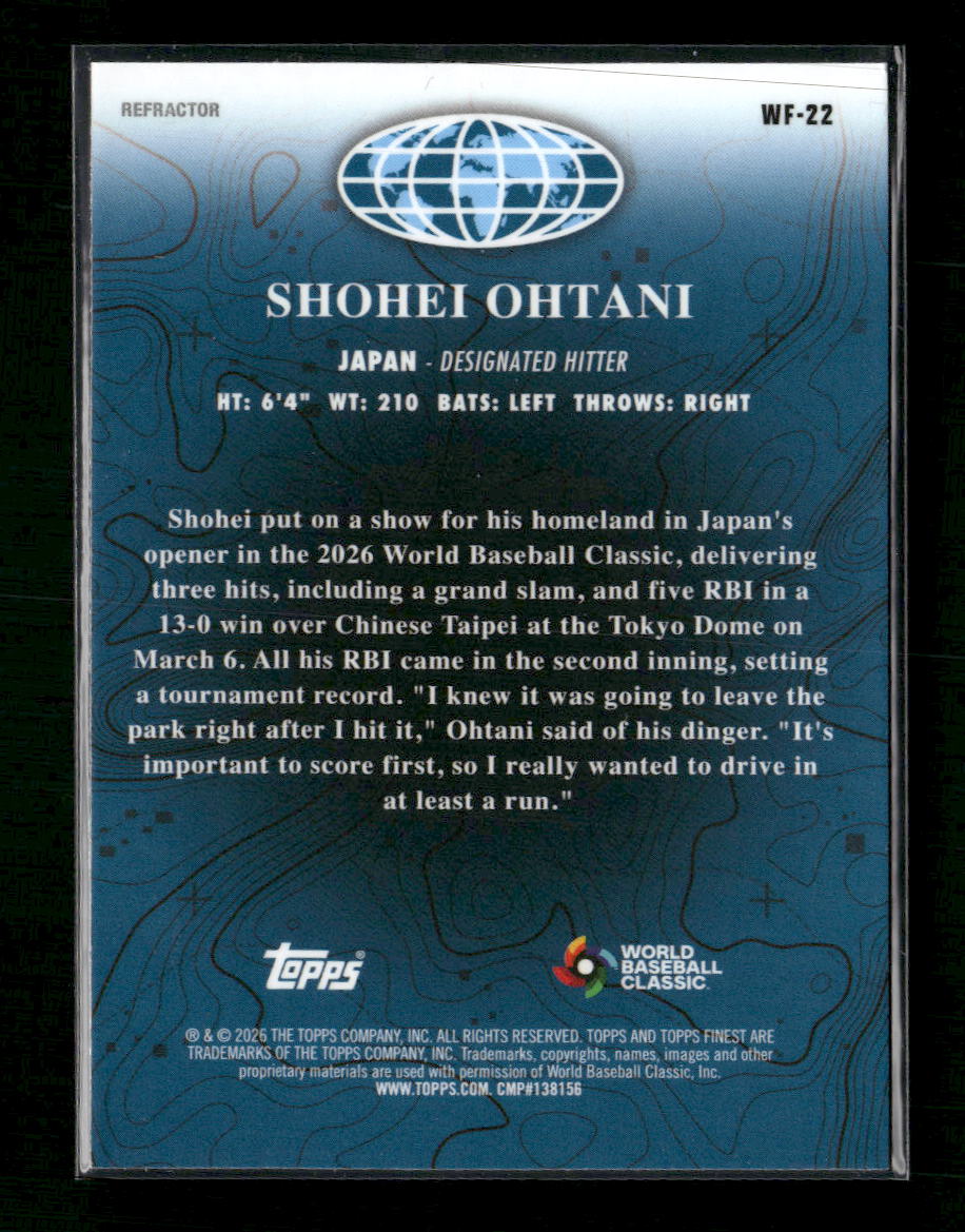 2026 Finest World's Finest Shohei Ohtani #WF-22