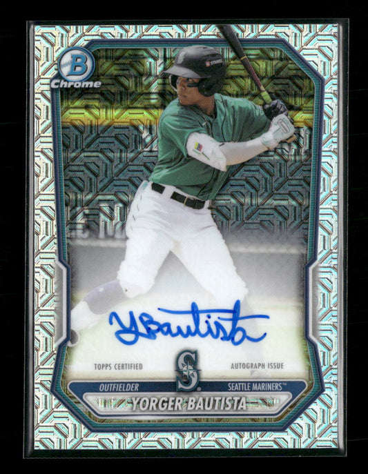 2026 Bowman Chrome Autographs Mojo Yorger Bautista Auto #BMA-YB